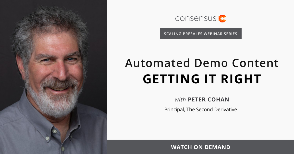 Webinar- Automated Demo Content - Getting It Right